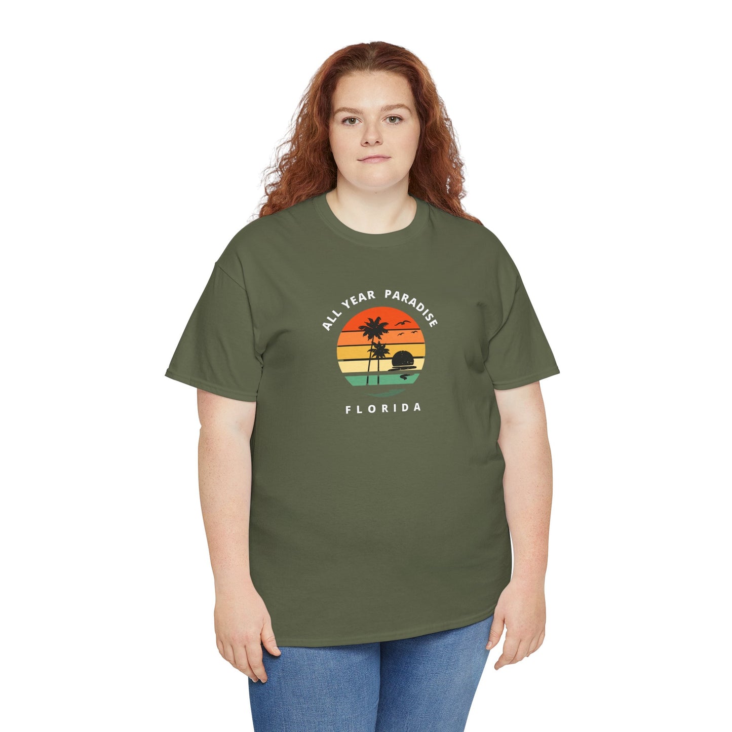 Vintage Sunset Graphic Tee, Casual T-Shirt, Summer Vibes Shirt, Beachwear, Gift for Him/Her, Cozy Everyday Wear