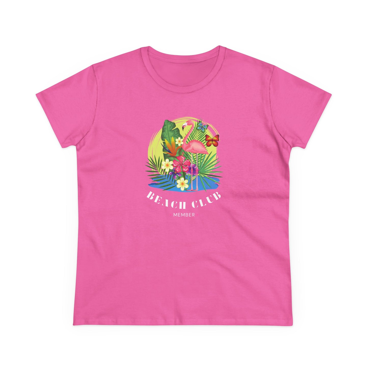 T-Shirt Tropical Beach Club Women's Graphic Flamingo Tee