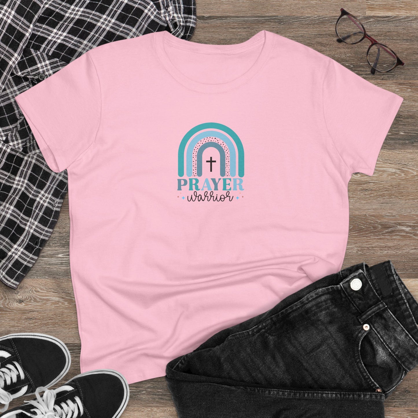 Prayer Warrior T-Shirt Women's Christian T Shirt Faith Tee