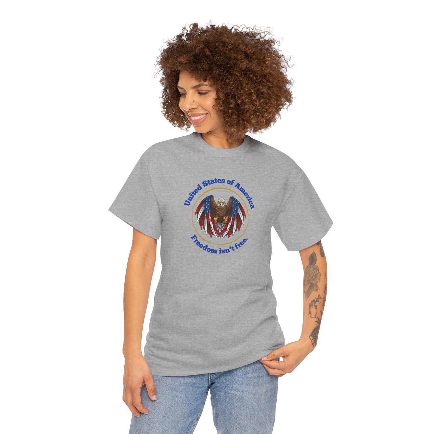 Patriotic Eagle Tee - USA Freedom