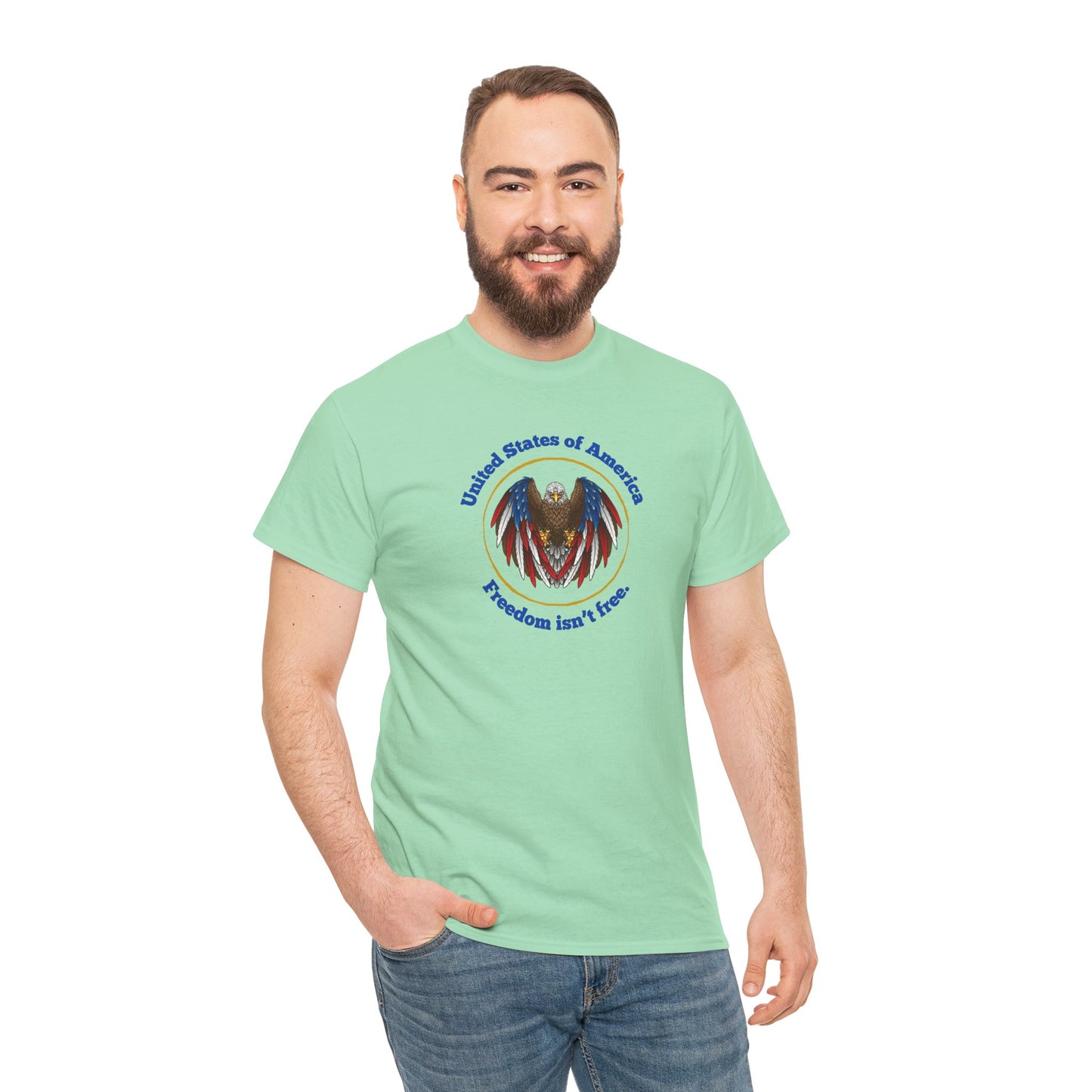 Patriotic Eagle Tee - USA Freedom