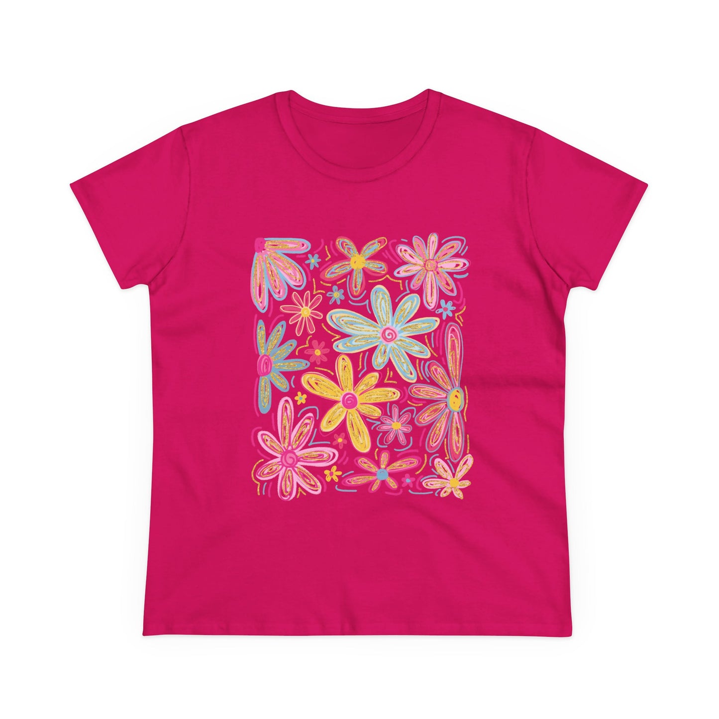 Women's Floral T Shirt Flower Tee
