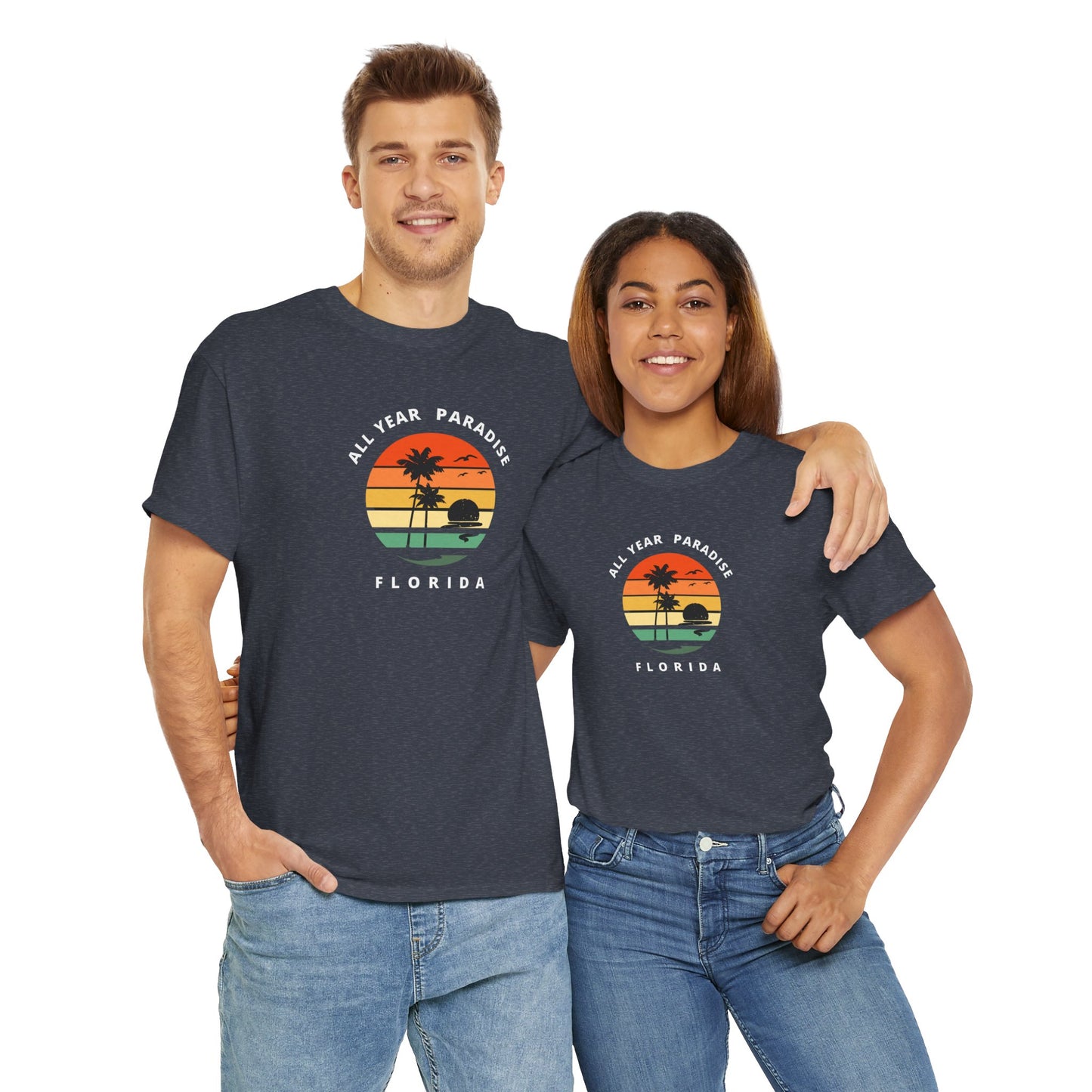 Vintage Sunset Graphic Tee, Casual T-Shirt, Summer Vibes Shirt, Beachwear, Gift for Him/Her, Cozy Everyday Wear