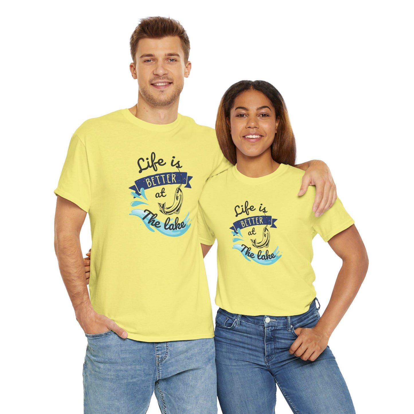 Lake Fishing Unisex Tee