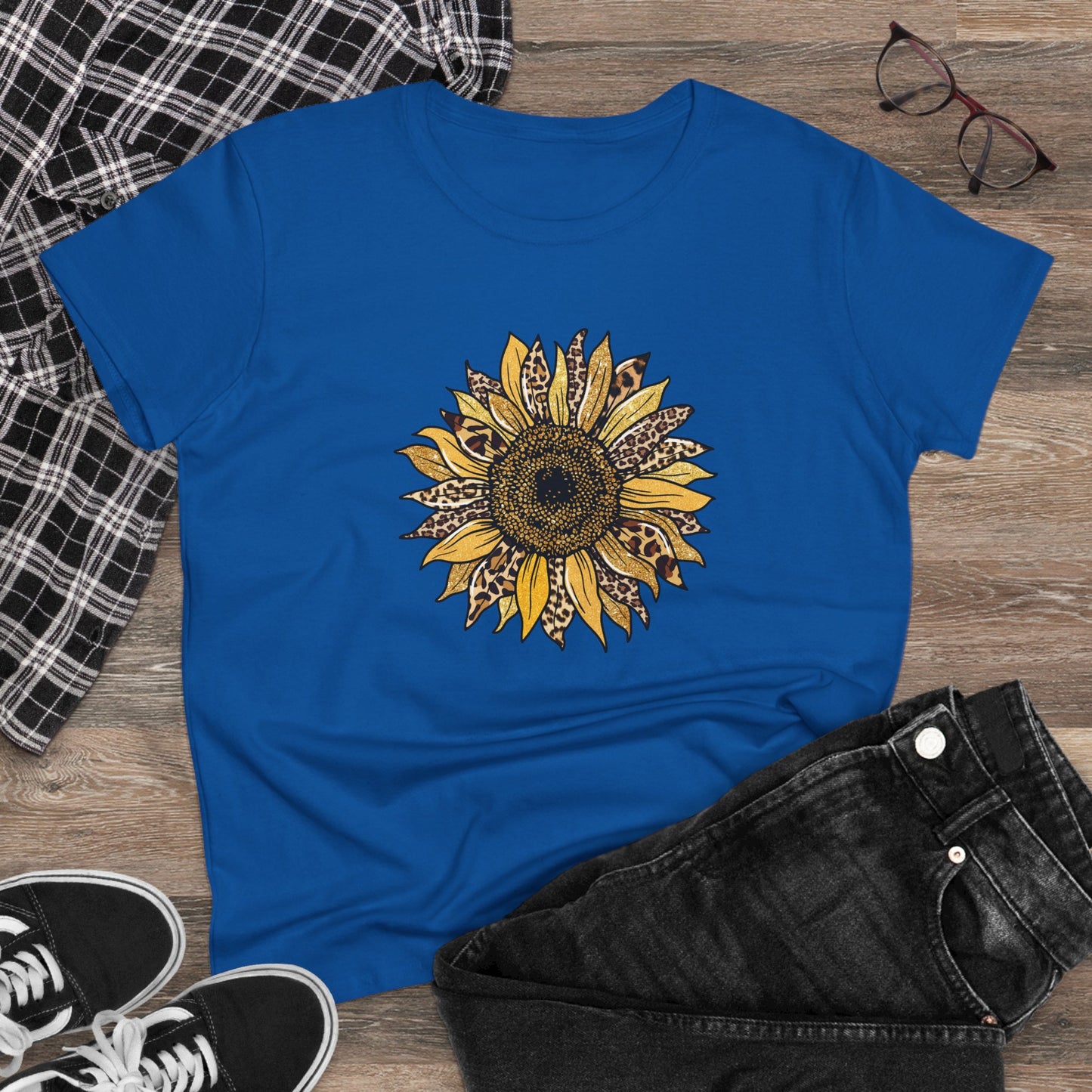 Leopard Print Women's T Shirt Animal Print T Shirt Cheetah Tee