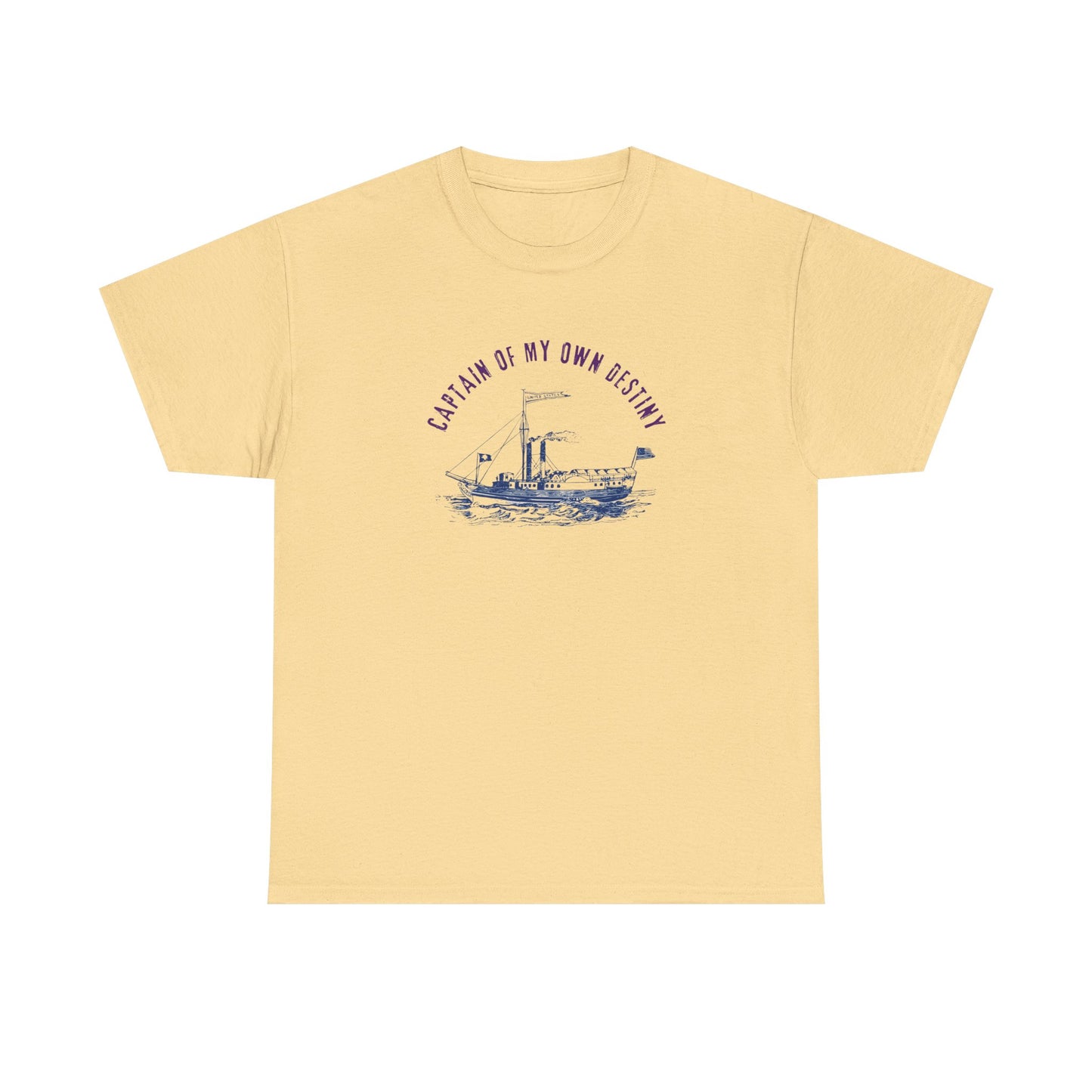 Captain of My Own Destiny Tee, Unisex Heavy Cotton T-Shirt, Nautical Graphic Tee, Casual Summer Shirt, Birthday Gift, Sailing Lover Apparel