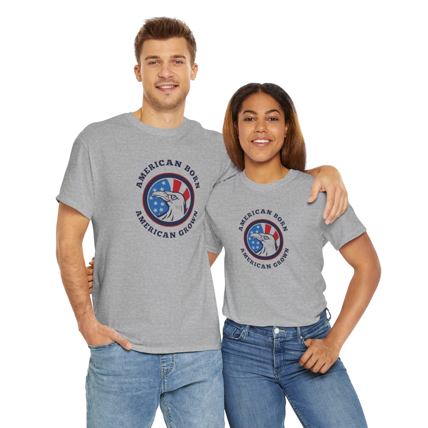 American Born Unisex Heavy Cotton Tee | Patriotic T-Shirt | Gift for Veterans | 4th of July Shirt | Casual Style Tee | Red, White, [...]