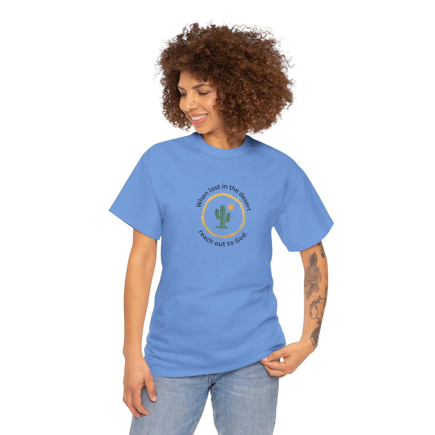 Christian Cactus Tee God T Shirt Graphic Unisex