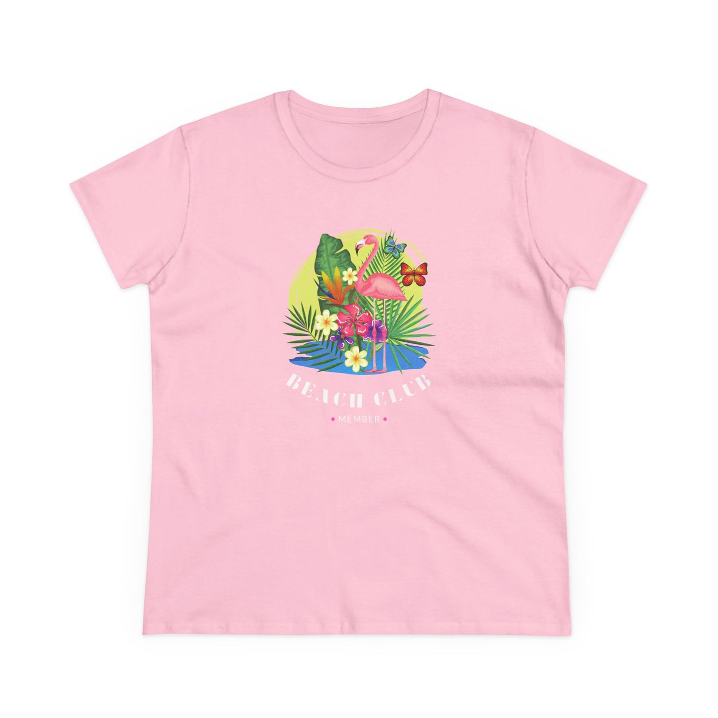 T-Shirt Tropical Beach Club Women's Graphic Flamingo Tee