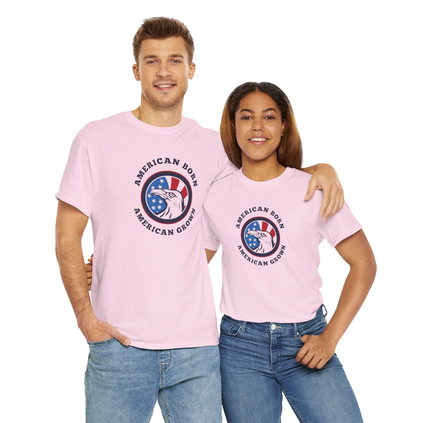American Born Unisex Heavy Cotton Tee | Patriotic T-Shirt | Gift for Veterans | 4th of July Shirt | Casual Style Tee | Red, White, [...]