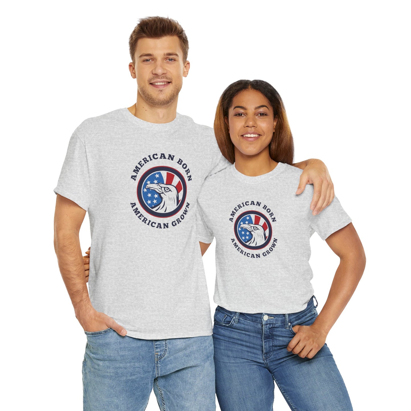 American Born Unisex Heavy Cotton Tee | Patriotic T-Shirt | Gift for Veterans | 4th of July Shirt | Casual Style Tee | Red, White, [...]