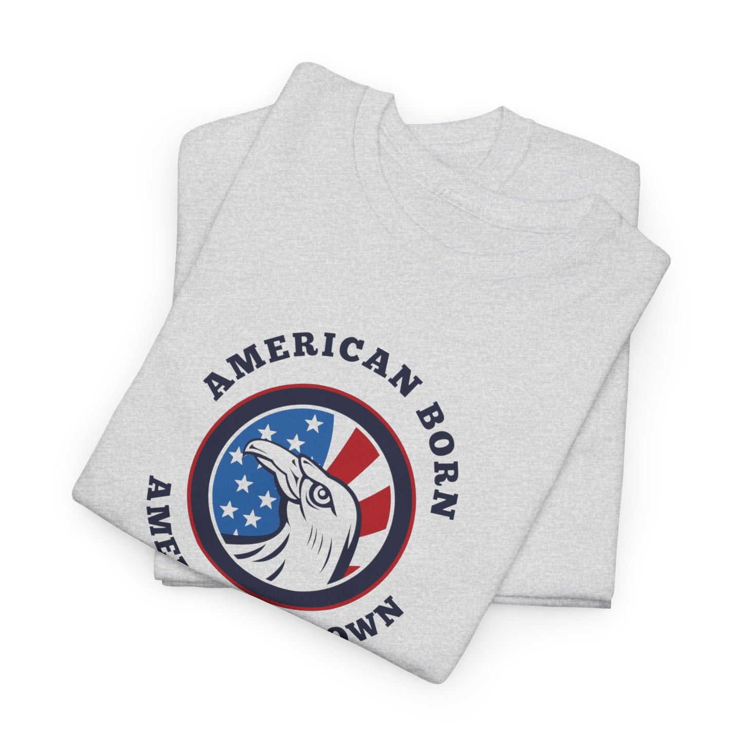 American Born Unisex Heavy Cotton Tee | Patriotic T-Shirt | Gift for Veterans | 4th of July Shirt | Casual Style Tee | Red, White, [...]