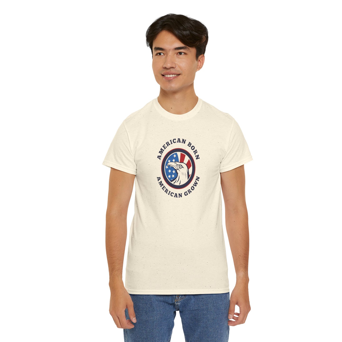 American Born Unisex Heavy Cotton Tee | Patriotic T-Shirt | Gift for Veterans | 4th of July Shirt | Casual Style Tee | Red, White, [...]