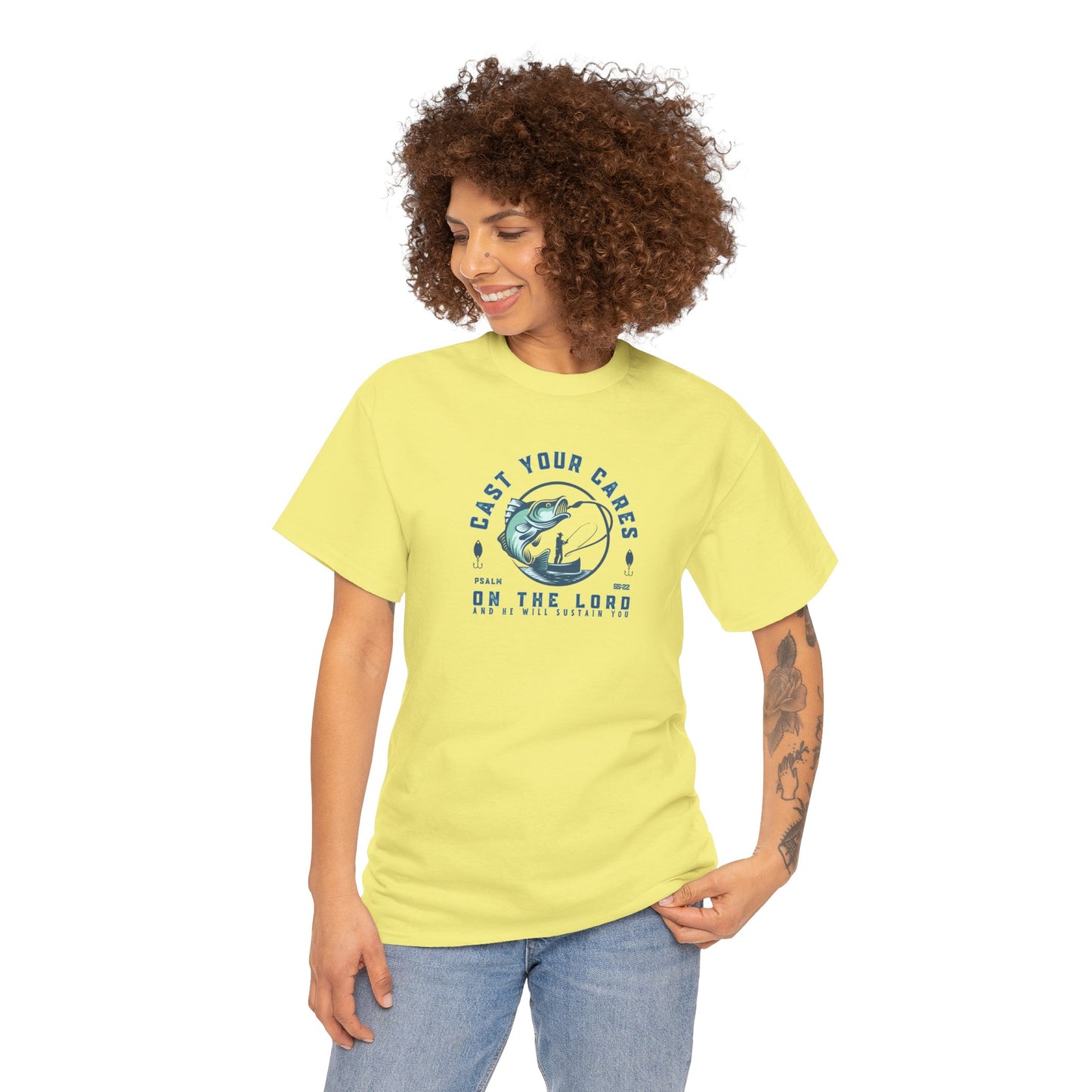 Christian Fishing Tee - Graphic Inspirational