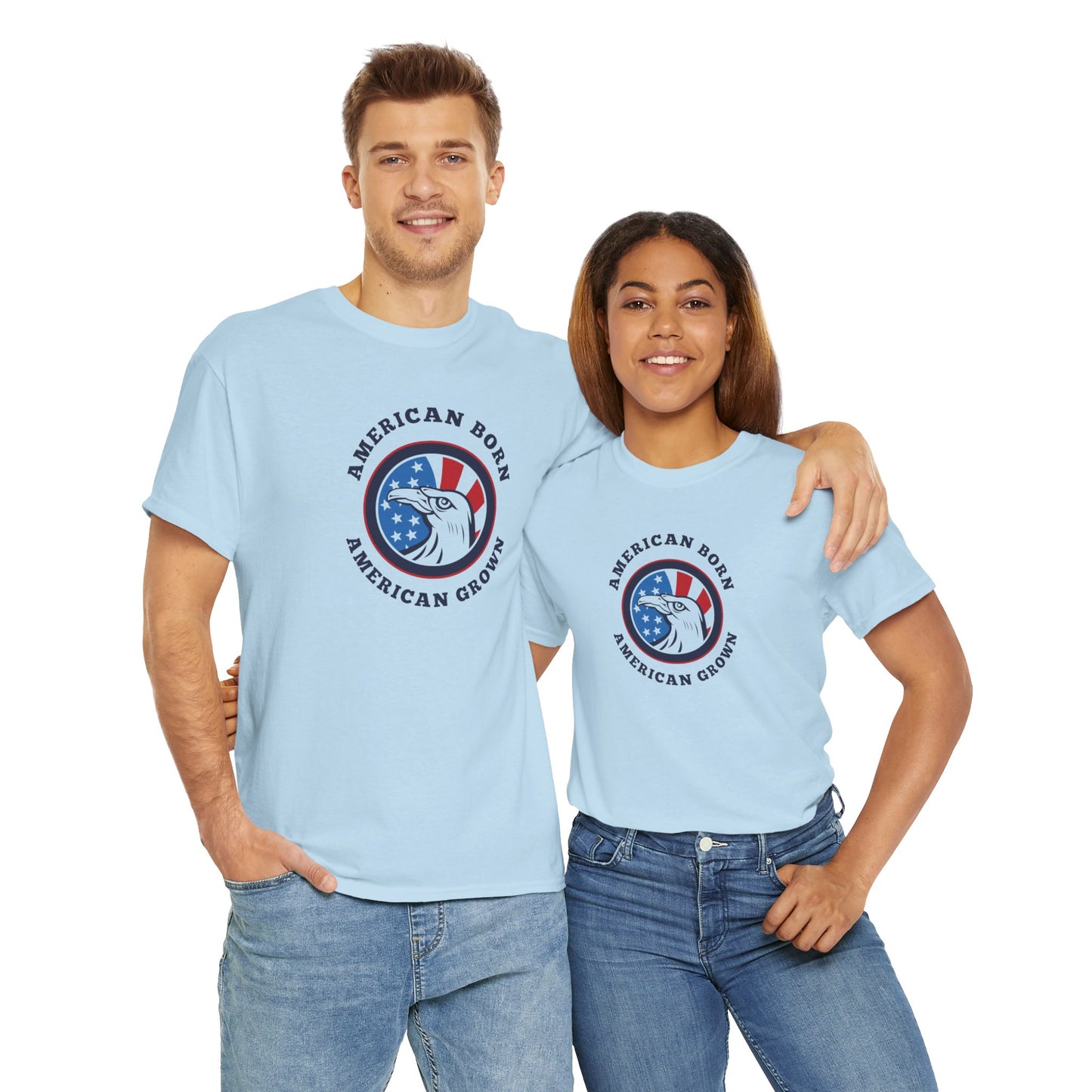 American Born Unisex Heavy Cotton Tee | Patriotic T-Shirt | Gift for Veterans | 4th of July Shirt | Casual Style Tee | Red, White, [...]