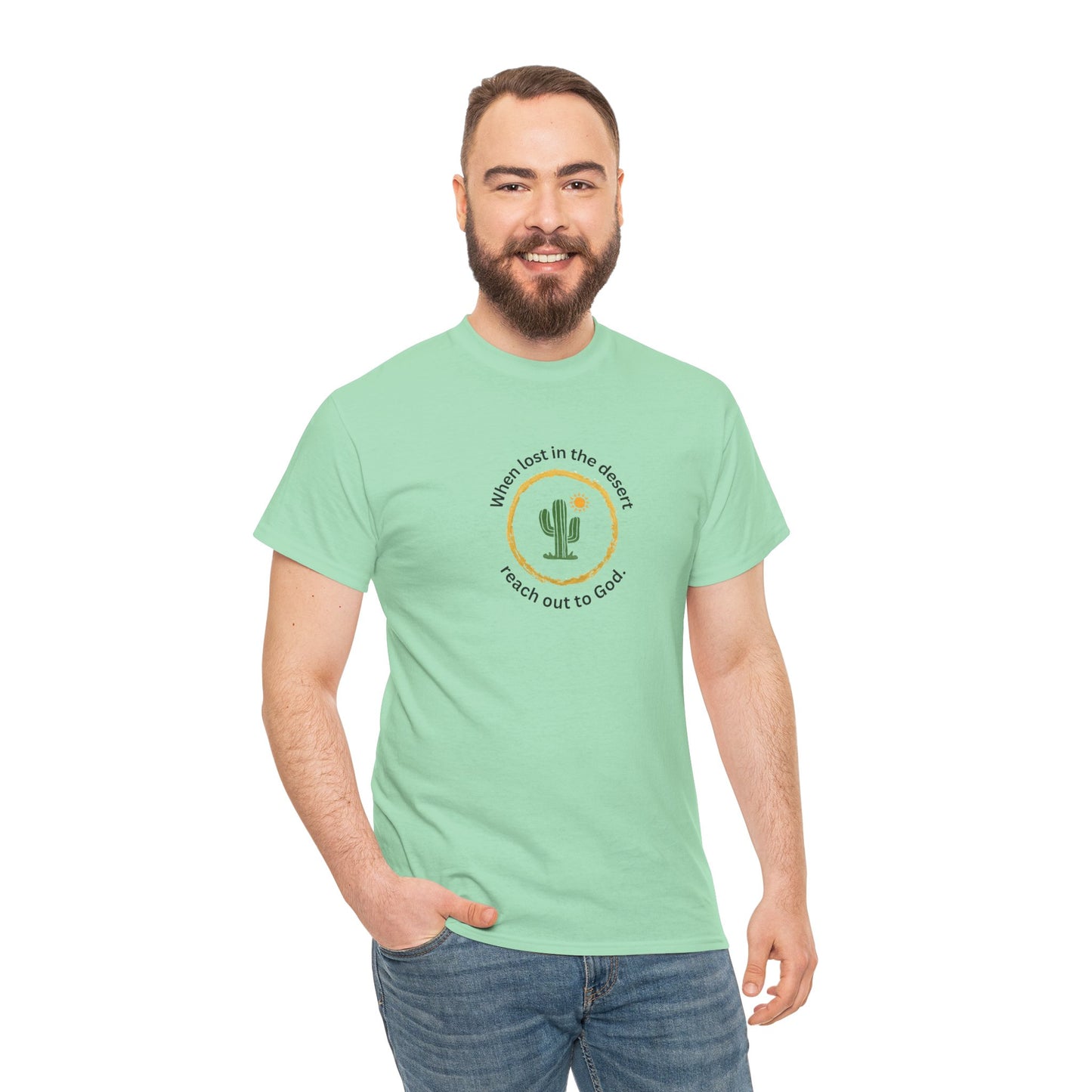 Christian Cactus Tee God T Shirt Graphic Unisex