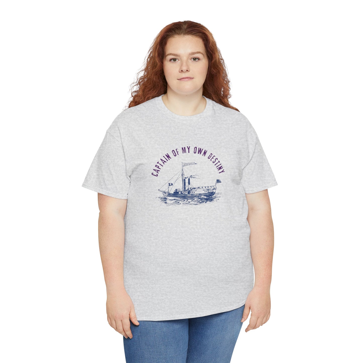Captain of My Own Destiny Tee, Unisex Heavy Cotton T-Shirt, Nautical Graphic Tee, Casual Summer Shirt, Birthday Gift, Sailing Lover Apparel