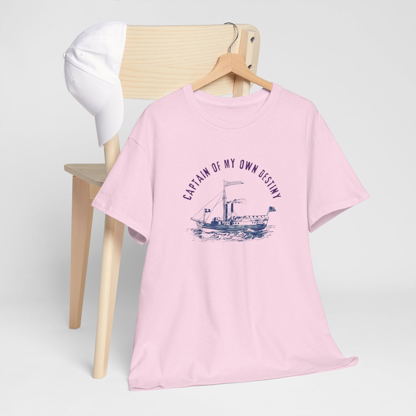 Captain of My Own Destiny Tee, Unisex Heavy Cotton T-Shirt, Nautical Graphic Tee, Casual Summer Shirt, Birthday Gift, Sailing Lover Apparel