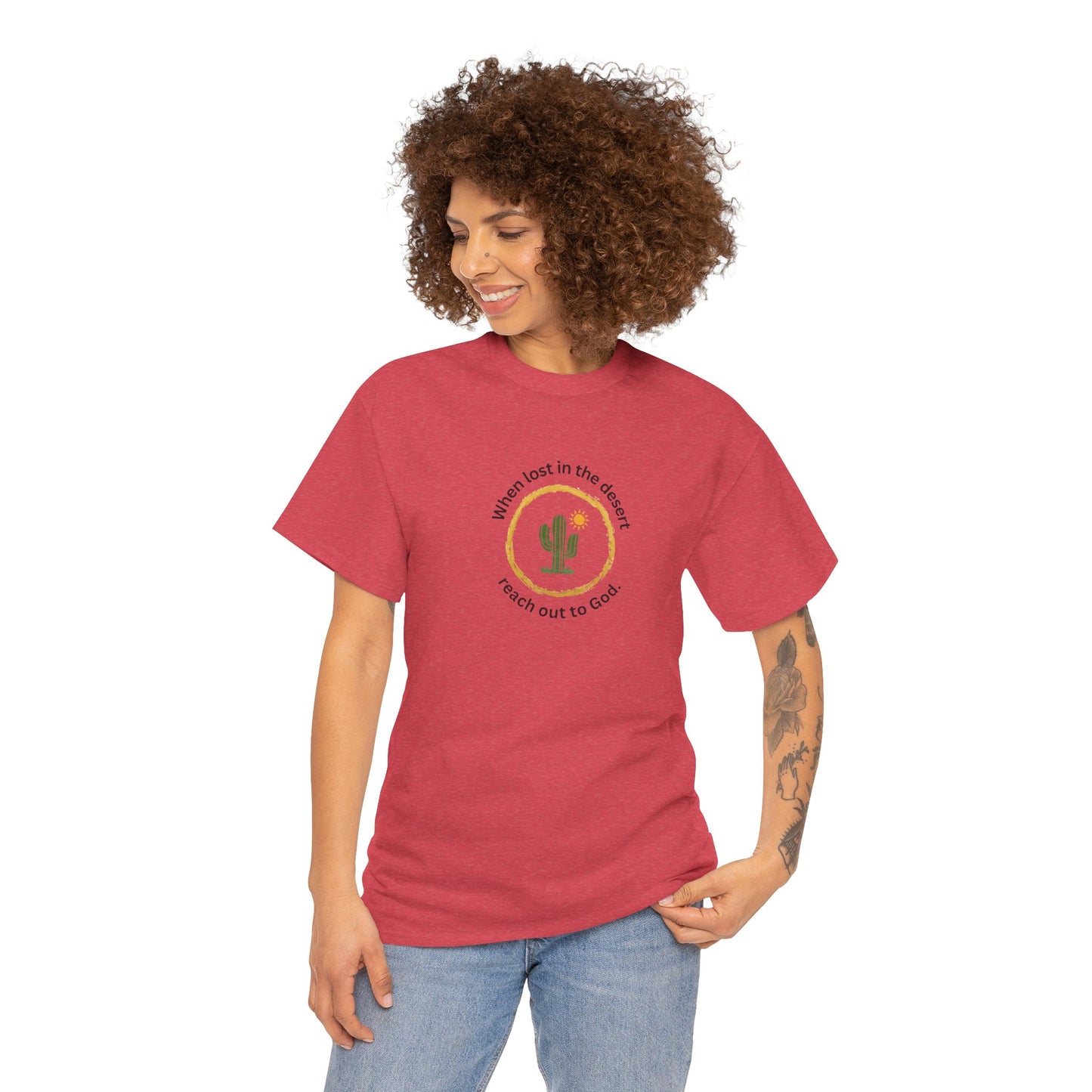 Christian Cactus Tee God T Shirt Graphic Unisex