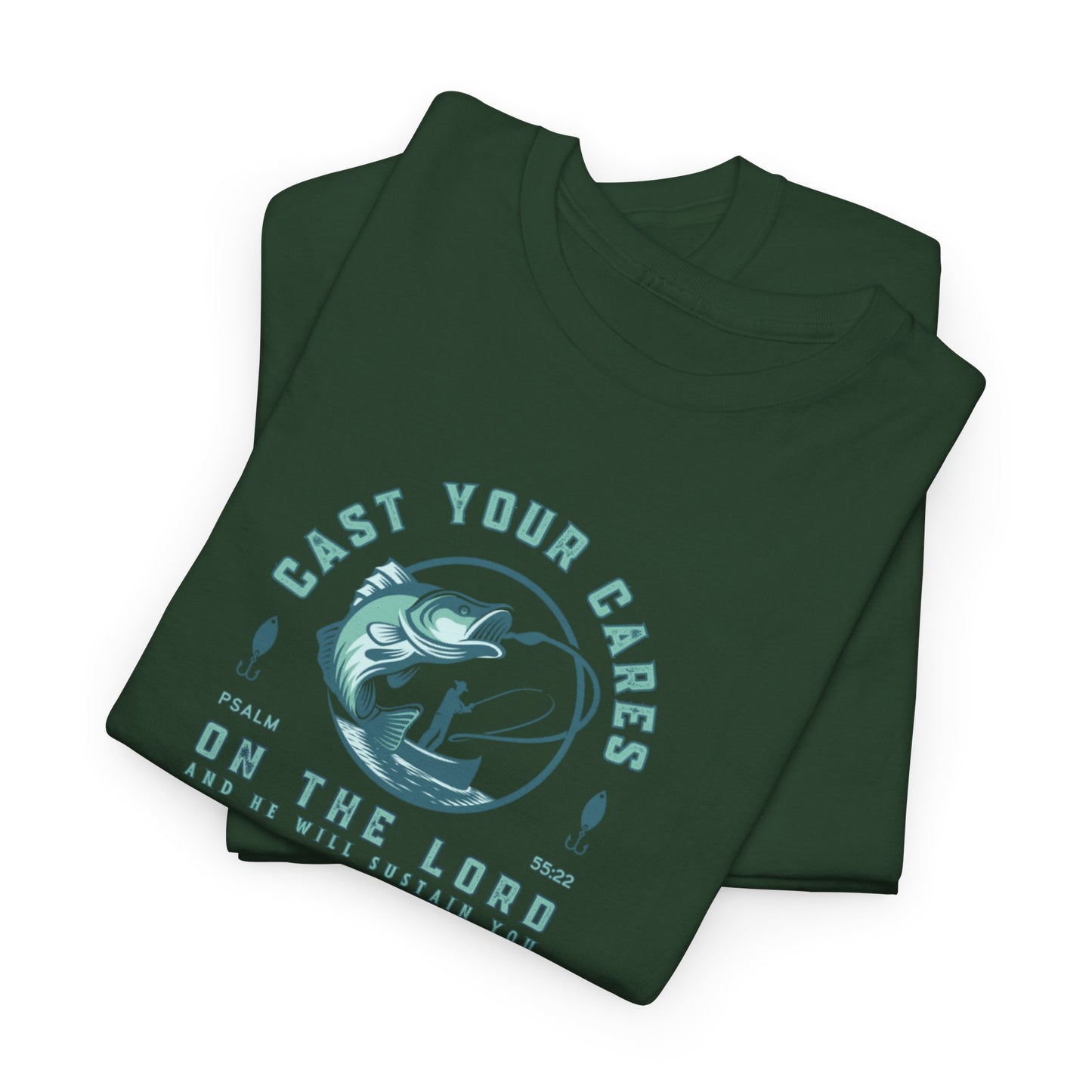 Men's Graphic Christian T Shirt Fishing Tee