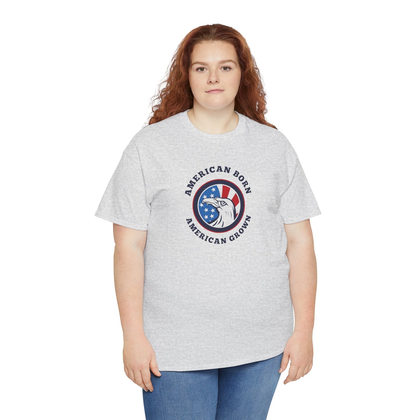 American Born Unisex Heavy Cotton Tee | Patriotic T-Shirt | Gift for Veterans | 4th of July Shirt | Casual Style Tee | Red, White, [...]