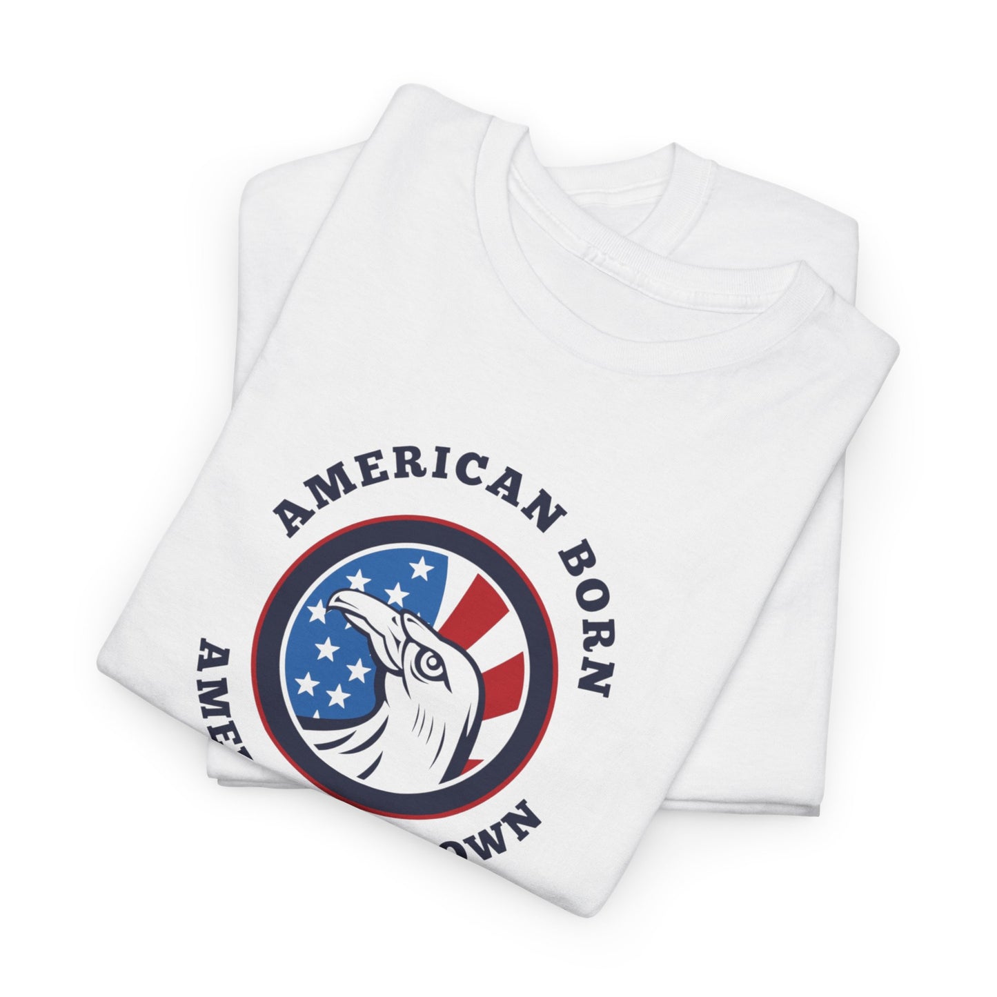 American Born Unisex Heavy Cotton Tee | Patriotic T-Shirt | Gift for Veterans | 4th of July Shirt | Casual Style Tee | Red, White, [...]