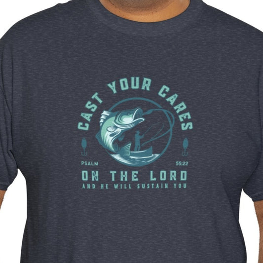 Men's Graphic Christian T Shirt Fishing Tee