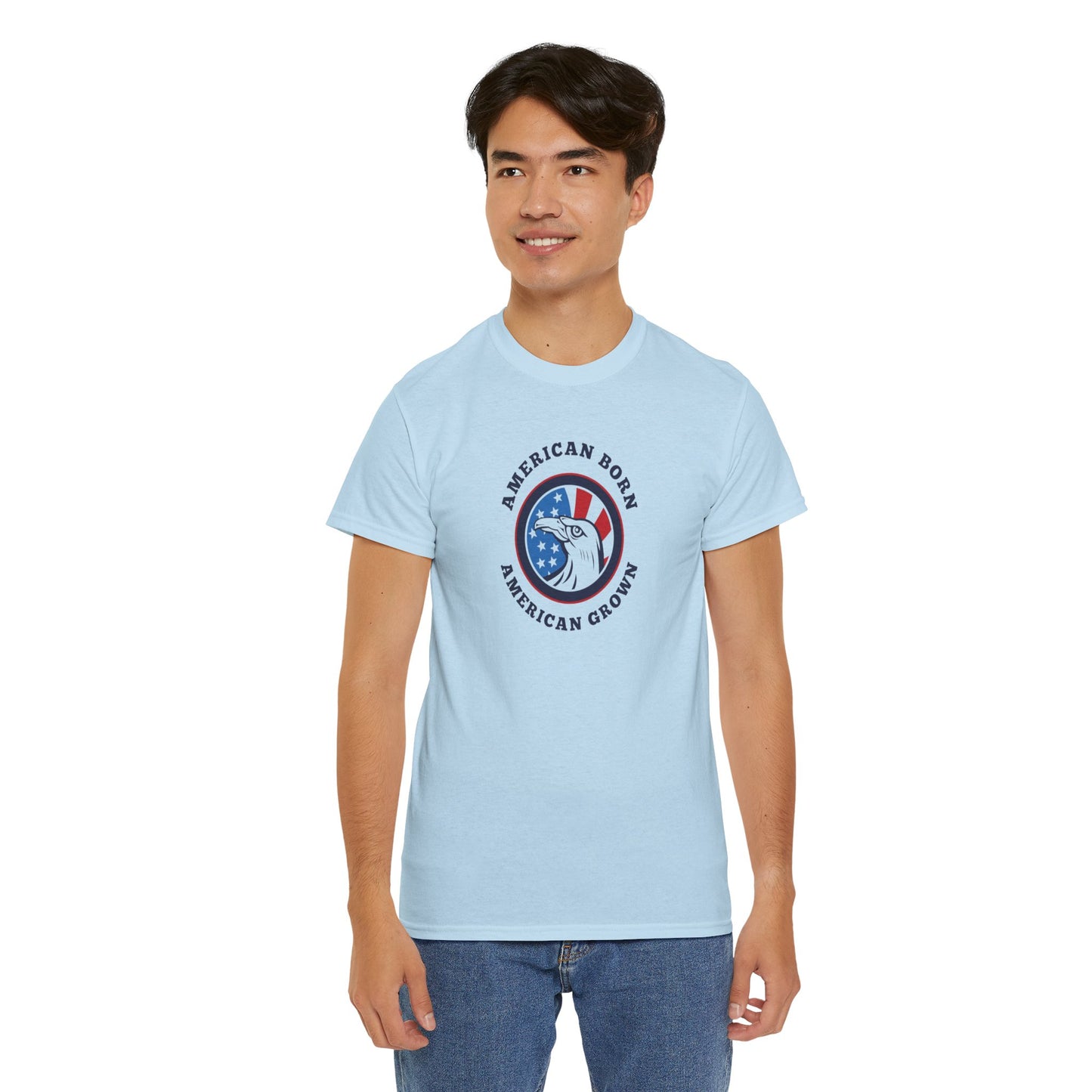American Born Unisex Heavy Cotton Tee | Patriotic T-Shirt | Gift for Veterans | 4th of July Shirt | Casual Style Tee | Red, White, [...]