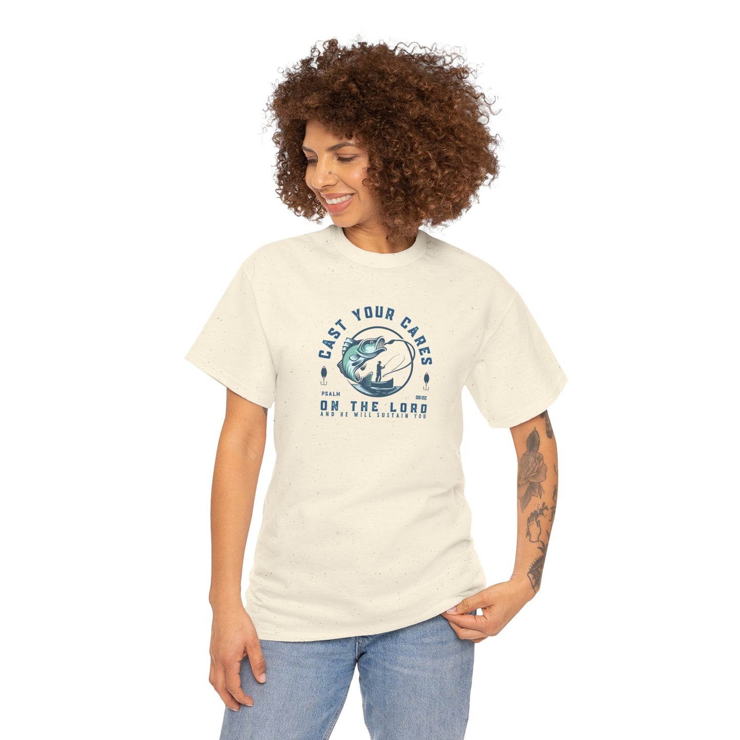 Christian Fishing Tee - Graphic Inspirational