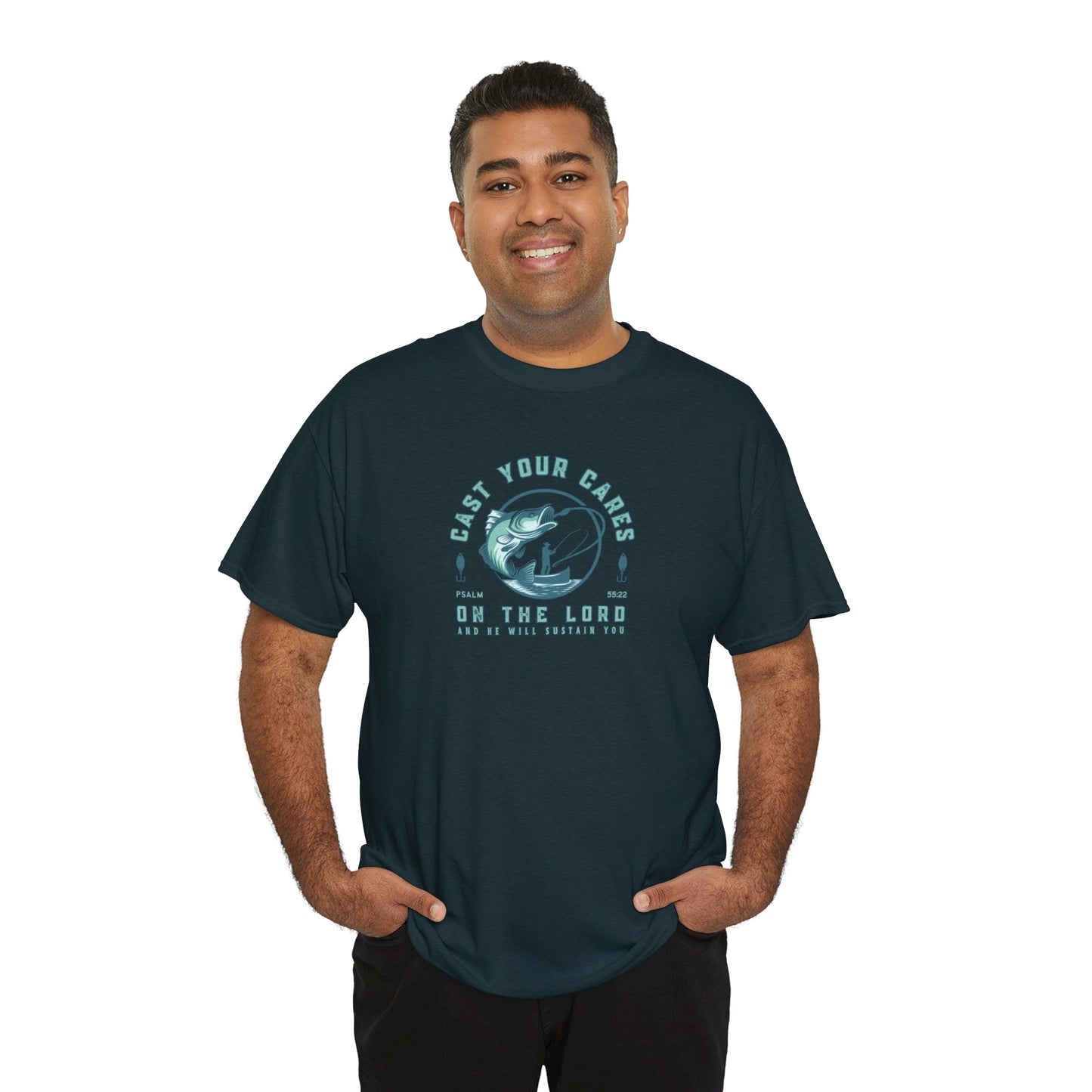 Men's Graphic Christian T Shirt Fishing Tee