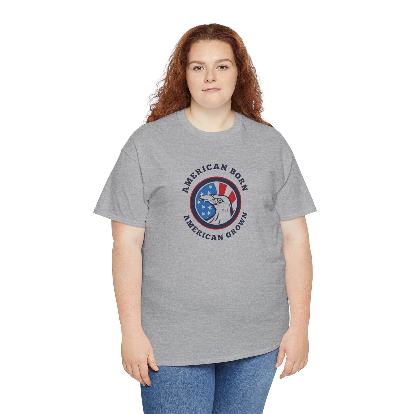 American Born Unisex Heavy Cotton Tee | Patriotic T-Shirt | Gift for Veterans | 4th of July Shirt | Casual Style Tee | Red, White, [...]