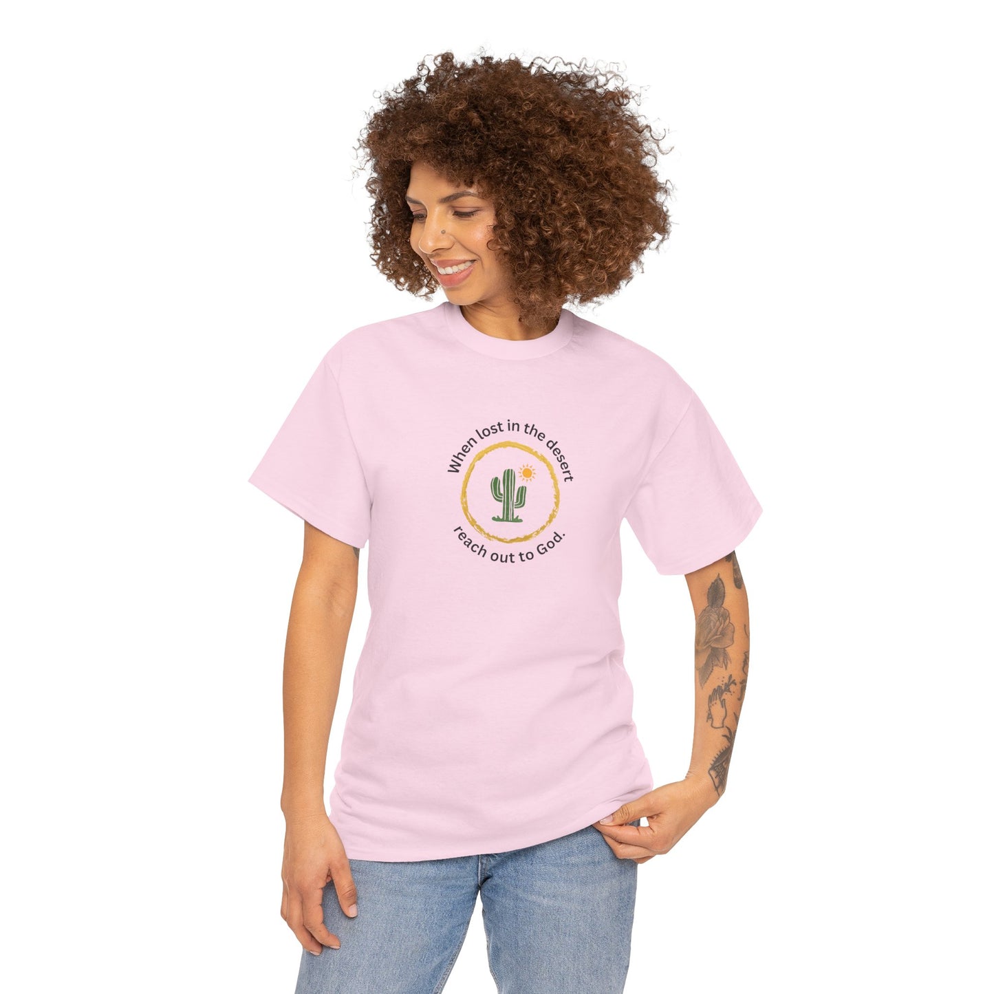 Christian Cactus Tee God T Shirt Graphic Unisex