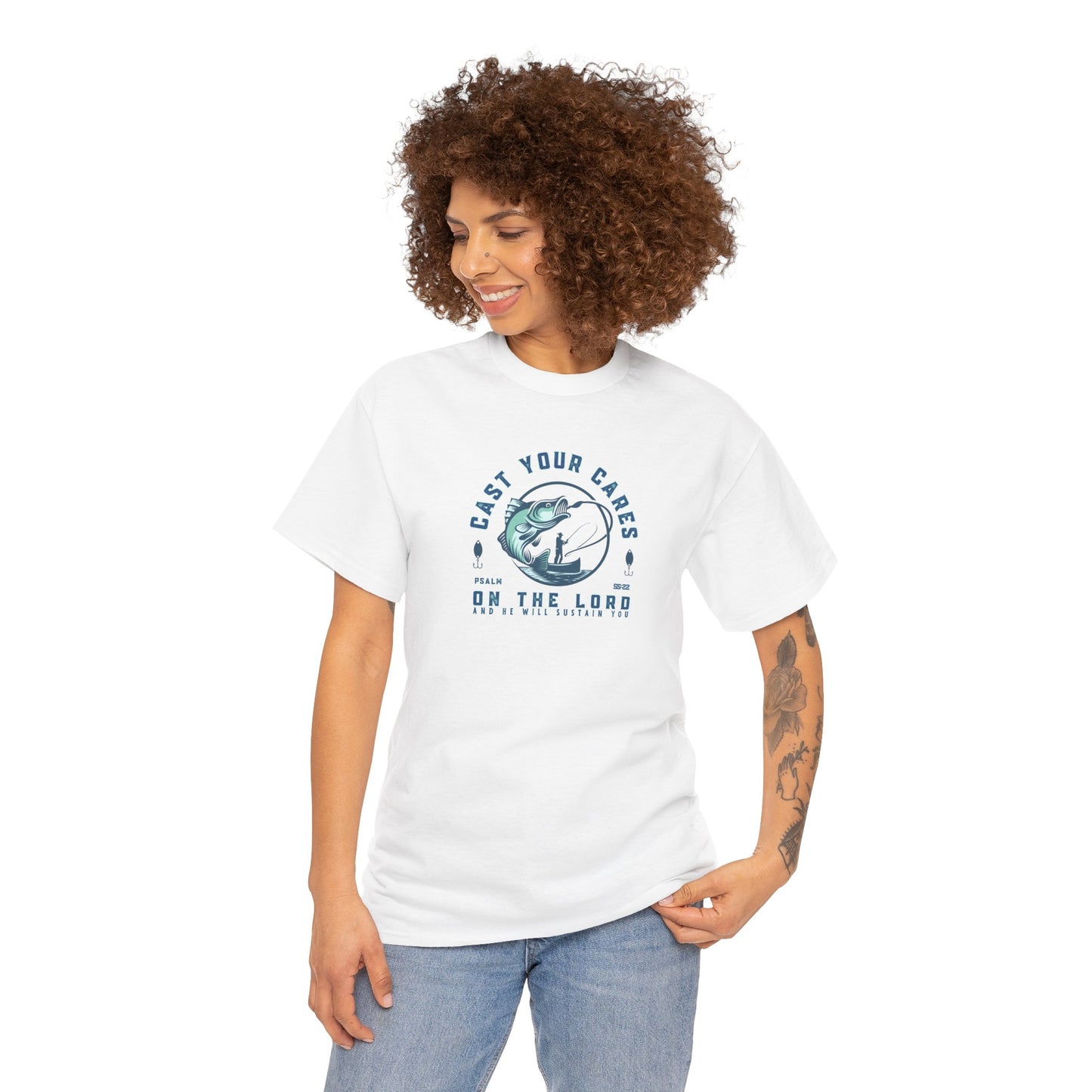 Christian Fishing Tee - Graphic Inspirational