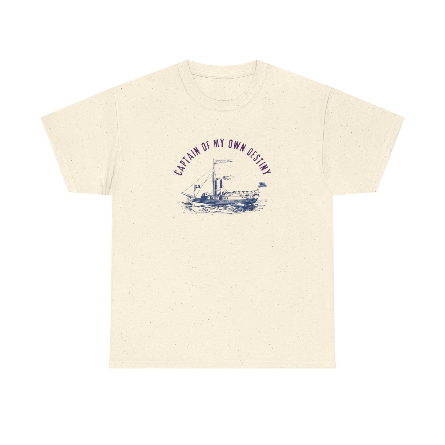 Captain of My Own Destiny Tee, Unisex Heavy Cotton T-Shirt, Nautical Graphic Tee, Casual Summer Shirt, Birthday Gift, Sailing Lover Apparel