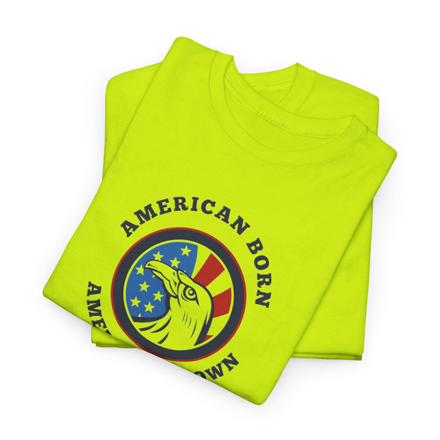 American Born Unisex Heavy Cotton Tee | Patriotic T-Shirt | Gift for Veterans | 4th of July Shirt | Casual Style Tee | Red, White, [...]