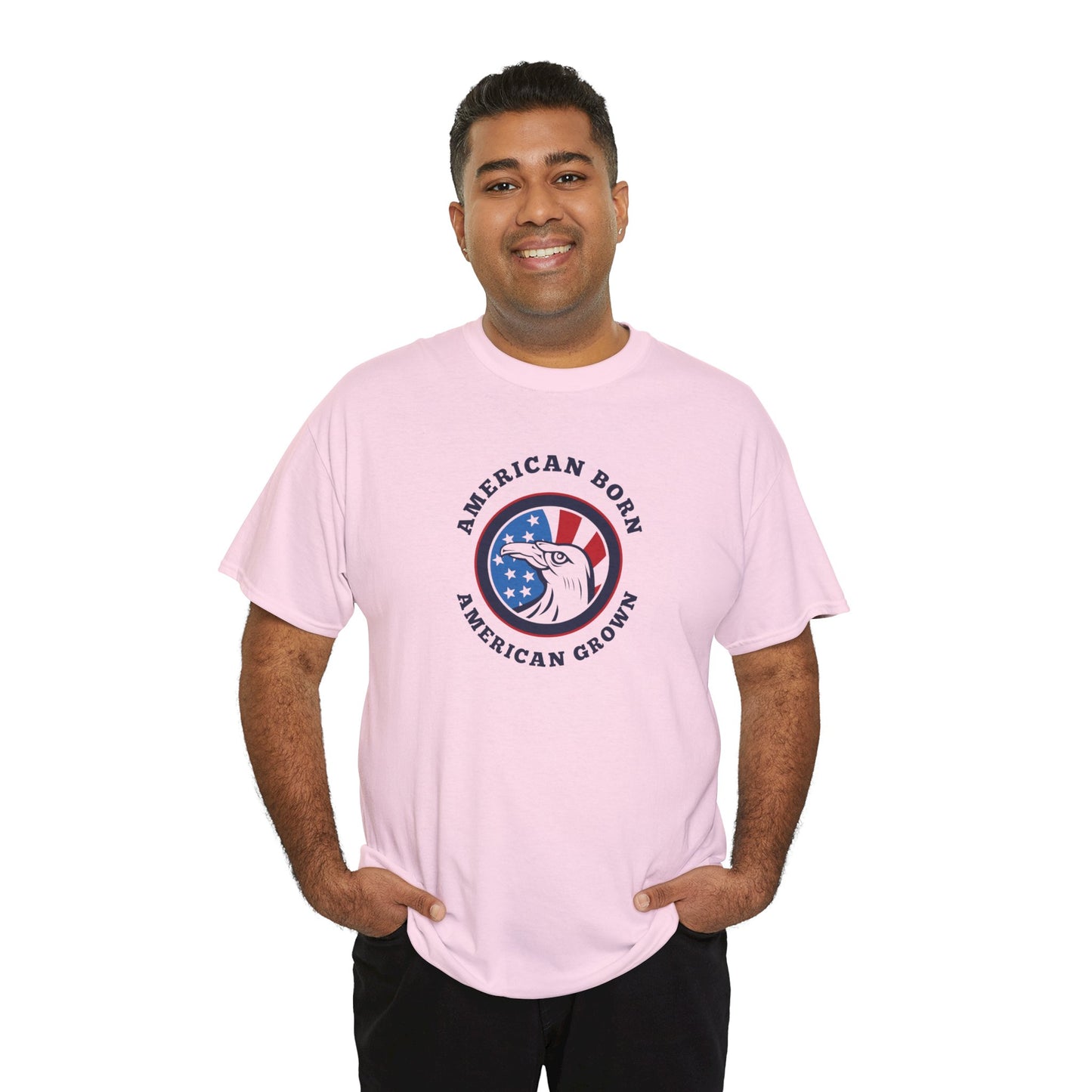 American Born Unisex Heavy Cotton Tee | Patriotic T-Shirt | Gift for Veterans | 4th of July Shirt | Casual Style Tee | Red, White, [...]