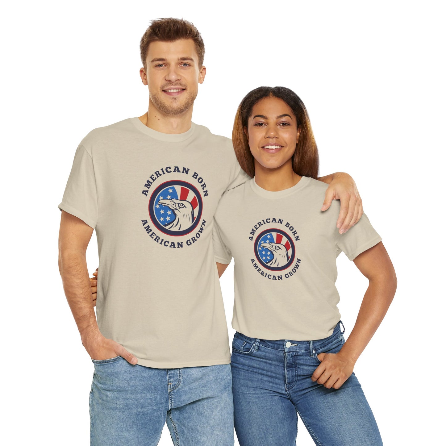 American Born Unisex Heavy Cotton Tee | Patriotic T-Shirt | Gift for Veterans | 4th of July Shirt | Casual Style Tee | Red, White, [...]