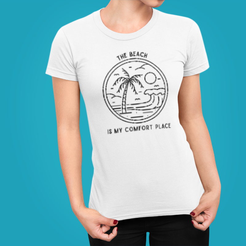 Graphic Tee - The Beach is My Comfort Place Women's T-Shirt