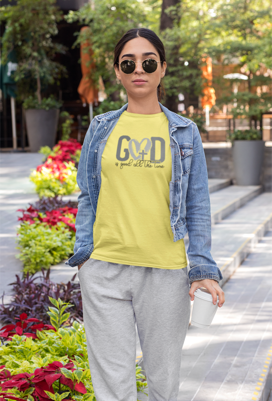 Christian Graphic Tee - God is Good All The Time