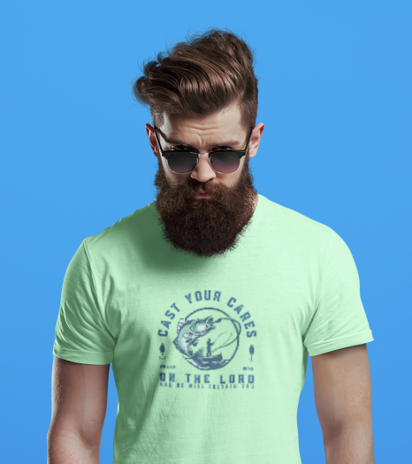 Christian Fishing Tee - Graphic Inspirational