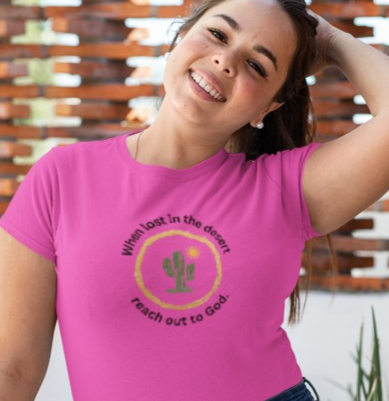 Christian Cactus Tee God T Shirt Graphic Unisex