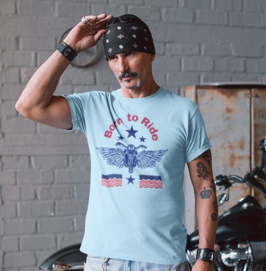 Biker Tee - Motorcycle Graphic T Shirt Unisex