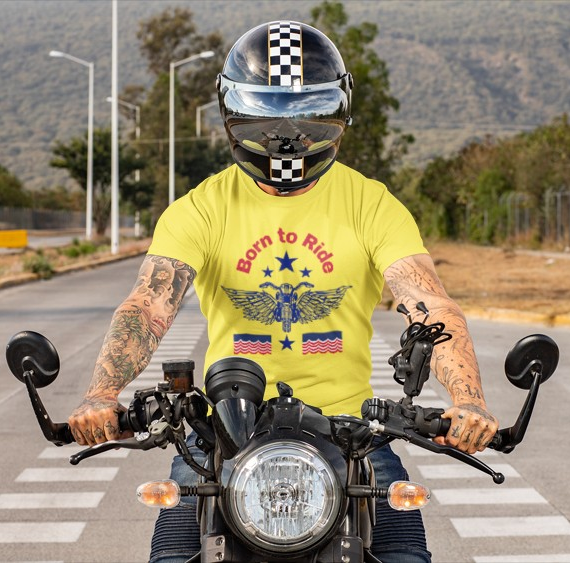 Biker Tee - Motorcycle Graphic T Shirt Unisex