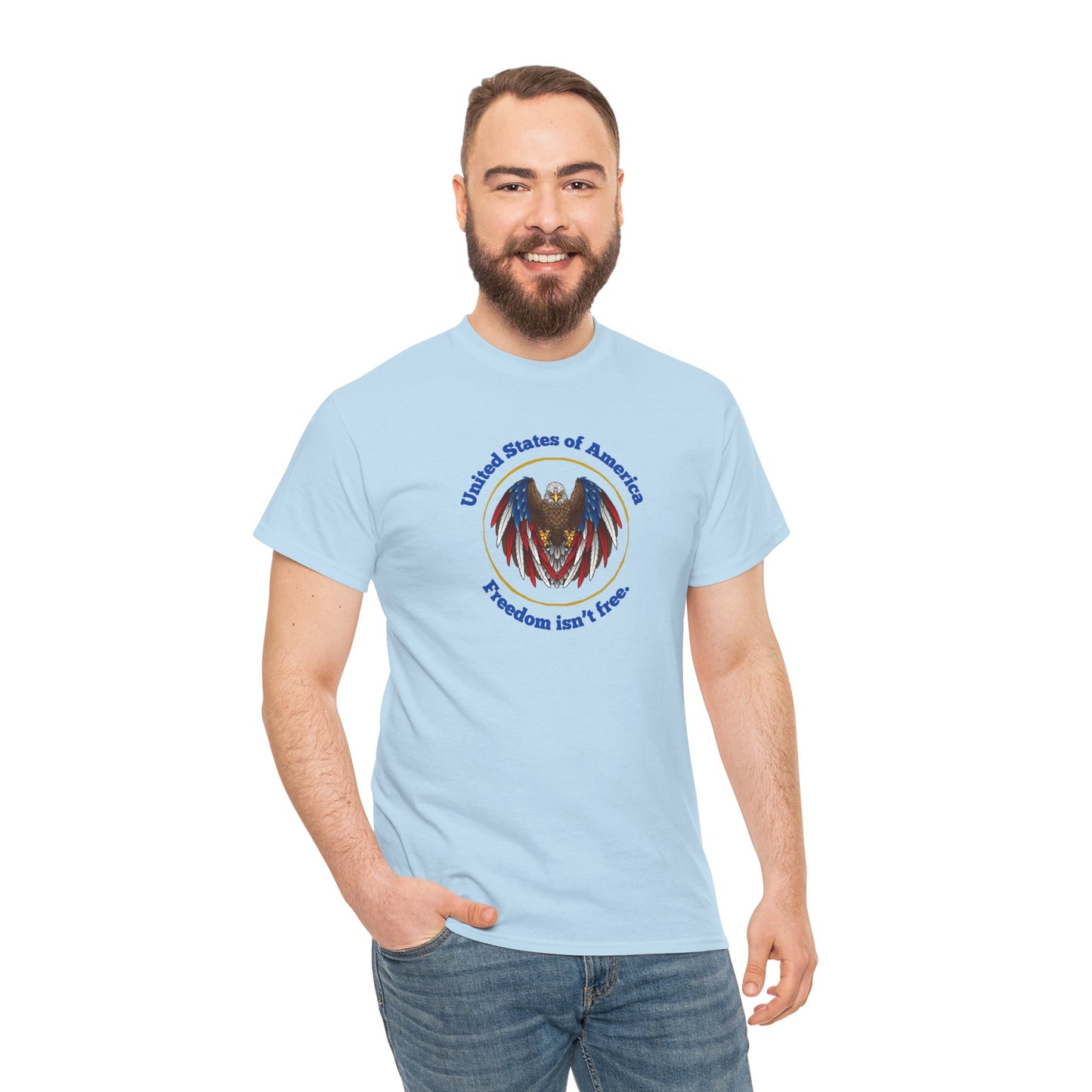 Patriotic Eagle Tee - USA Freedom
