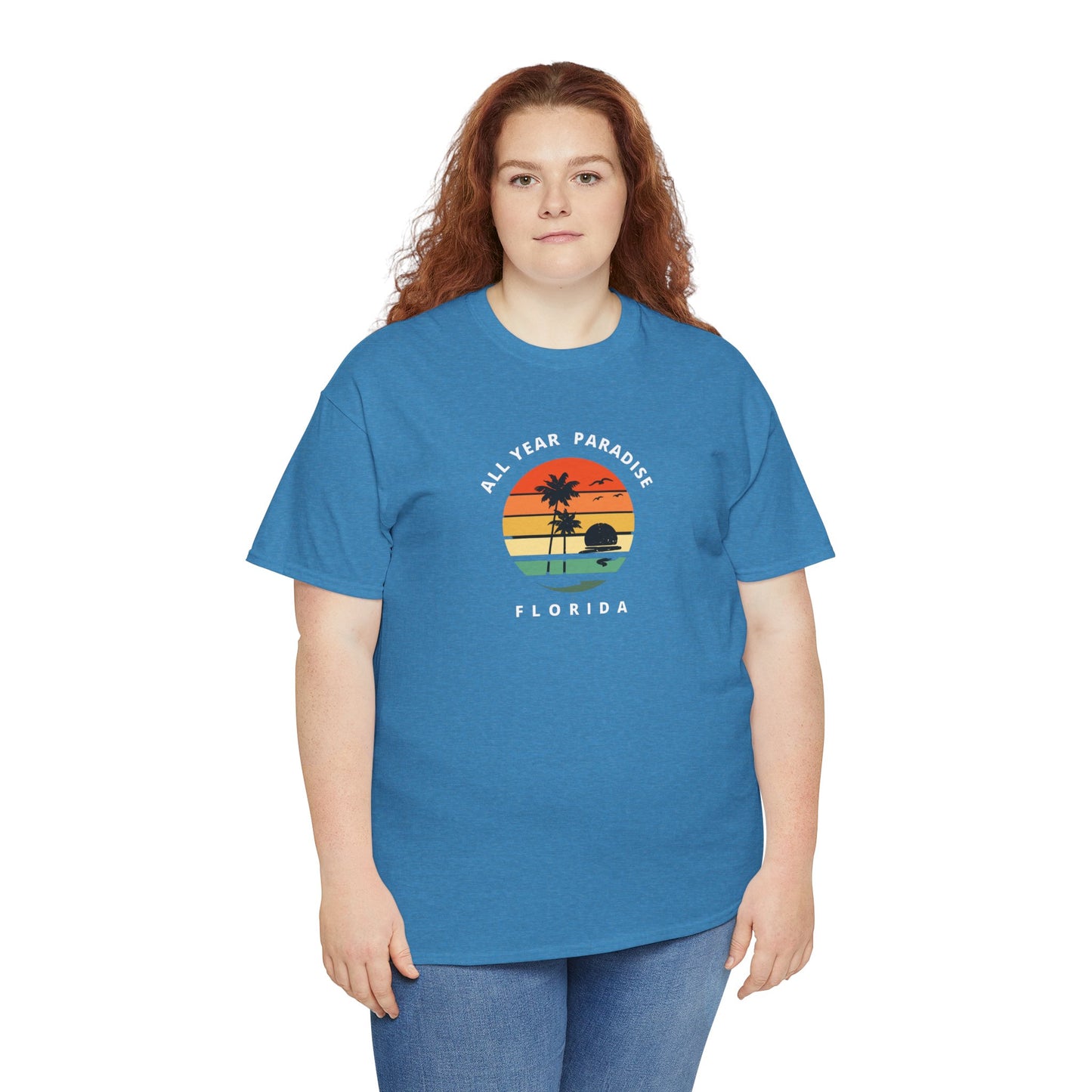 Vintage Sunset Graphic Tee, Casual T-Shirt, Summer Vibes Shirt, Beachwear, Gift for Him/Her, Cozy Everyday Wear
