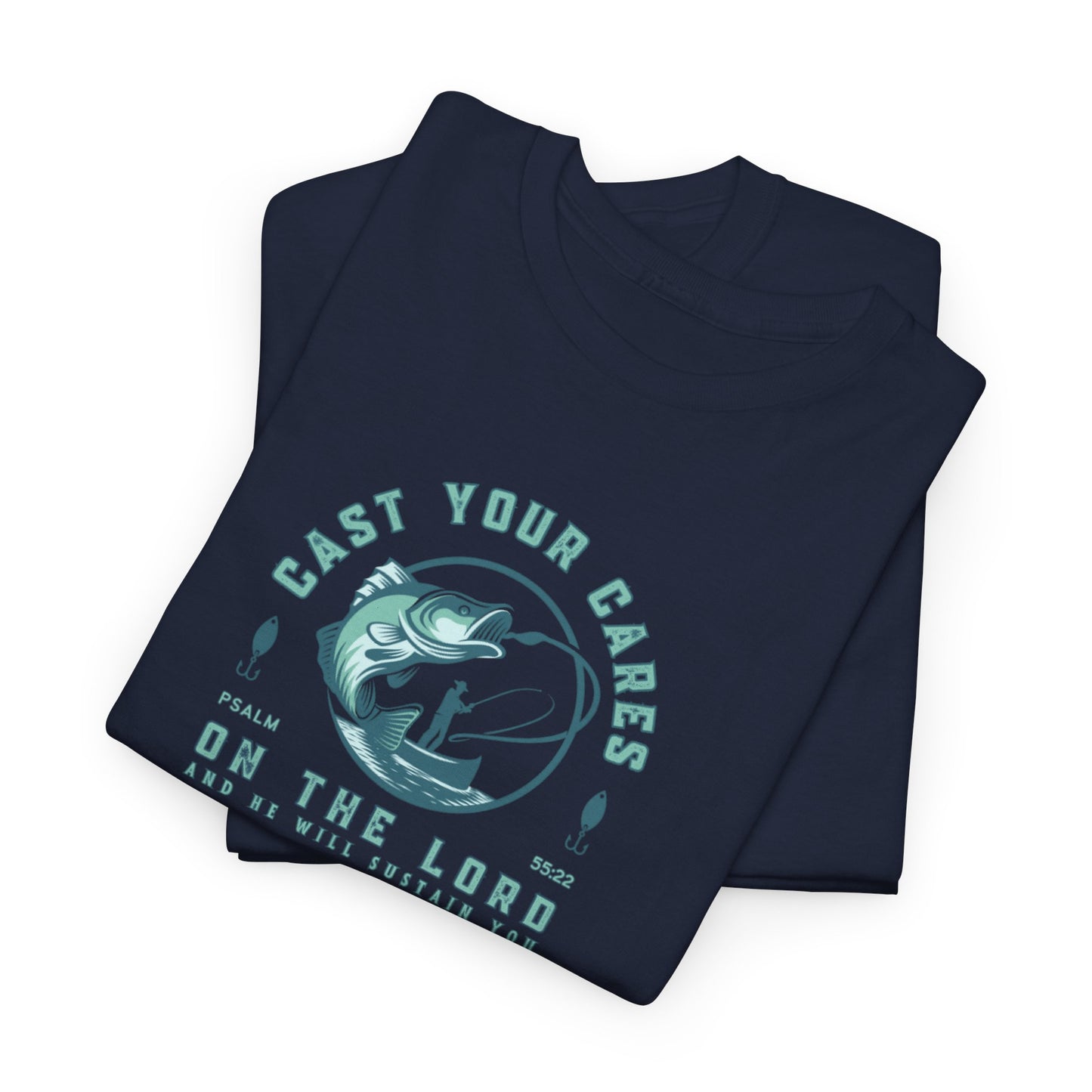 Men's Graphic Christian T Shirt Fishing Tee