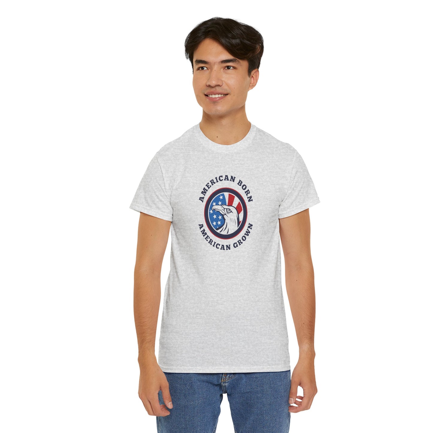 American Born Unisex Heavy Cotton Tee | Patriotic T-Shirt | Gift for Veterans | 4th of July Shirt | Casual Style Tee | Red, White, [...]