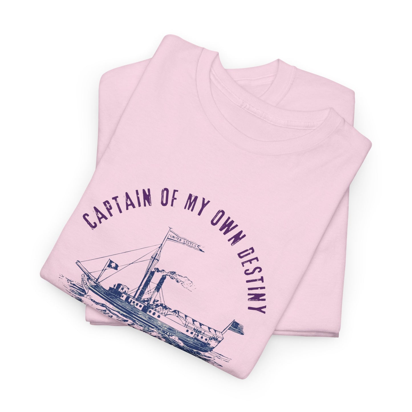 Captain of My Own Destiny Tee, Unisex Heavy Cotton T-Shirt, Nautical Graphic Tee, Casual Summer Shirt, Birthday Gift, Sailing Lover Apparel
