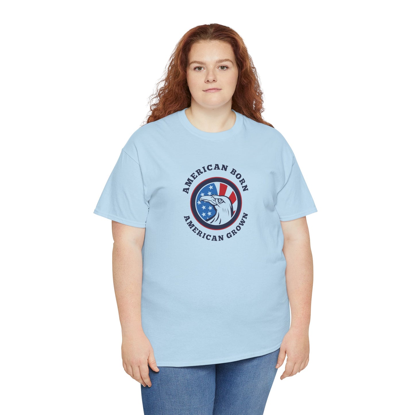 American Born Unisex Heavy Cotton Tee | Patriotic T-Shirt | Gift for Veterans | 4th of July Shirt | Casual Style Tee | Red, White, [...]