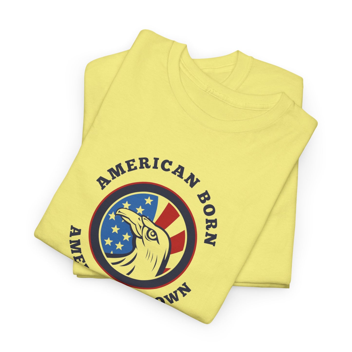 American Born Unisex Heavy Cotton Tee | Patriotic T-Shirt | Gift for Veterans | 4th of July Shirt | Casual Style Tee | Red, White, [...]